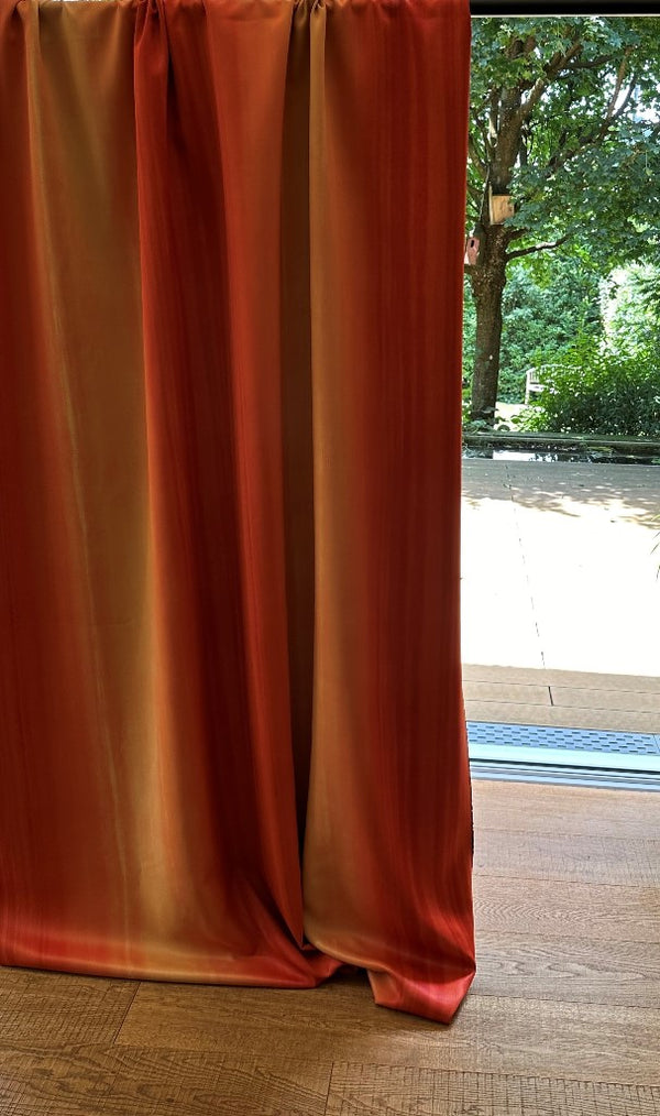 Tenda oscurante arancione steppa "colore sfumato"