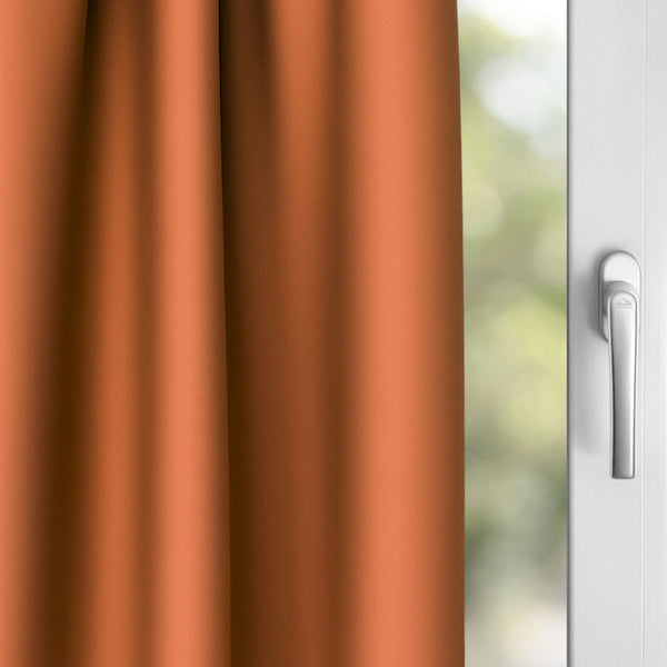 Blackout curtain "100% Blackout, acoustic curtain" terracotta Matteo