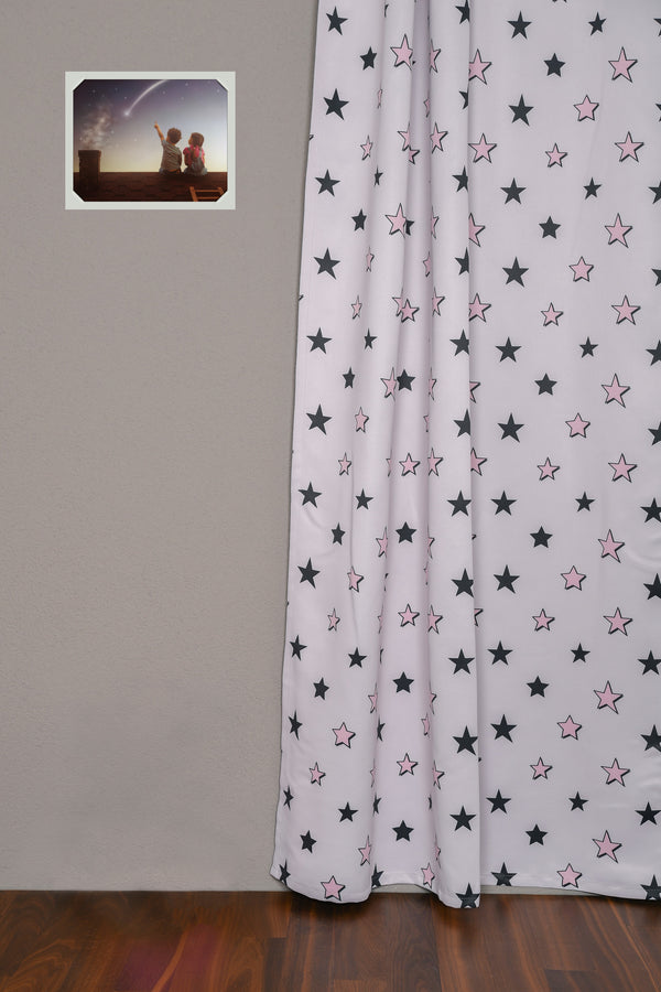 Tenda oscurante "Stelle" rosa Etoile