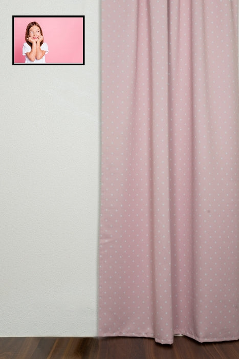 Tenda oscurante "Dots" rosa chiaro Herby