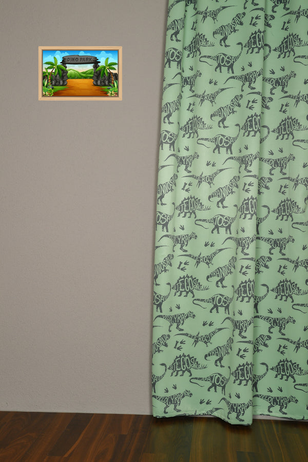 Tenda oscurante verde Skyler "Dinosauro