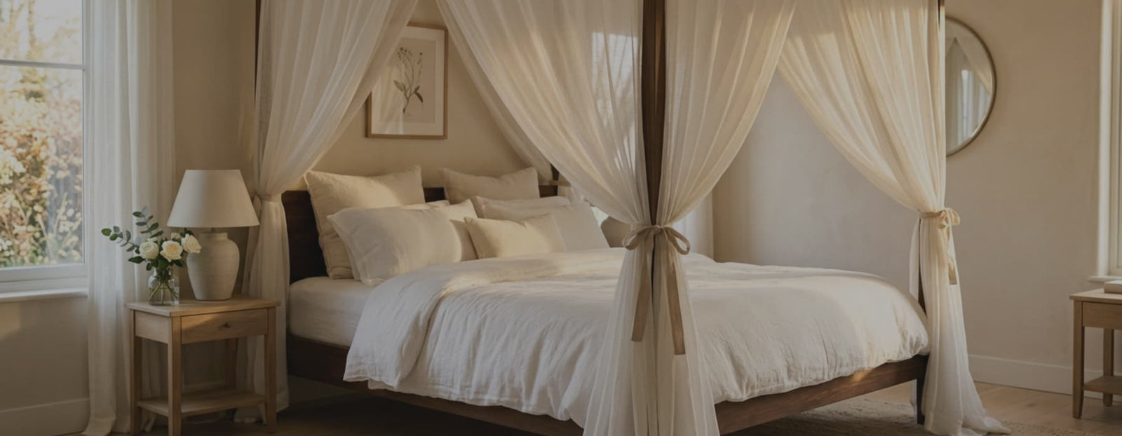 Mit dem richtigen Himmelbett Vorhang schlafen wie im Märchen