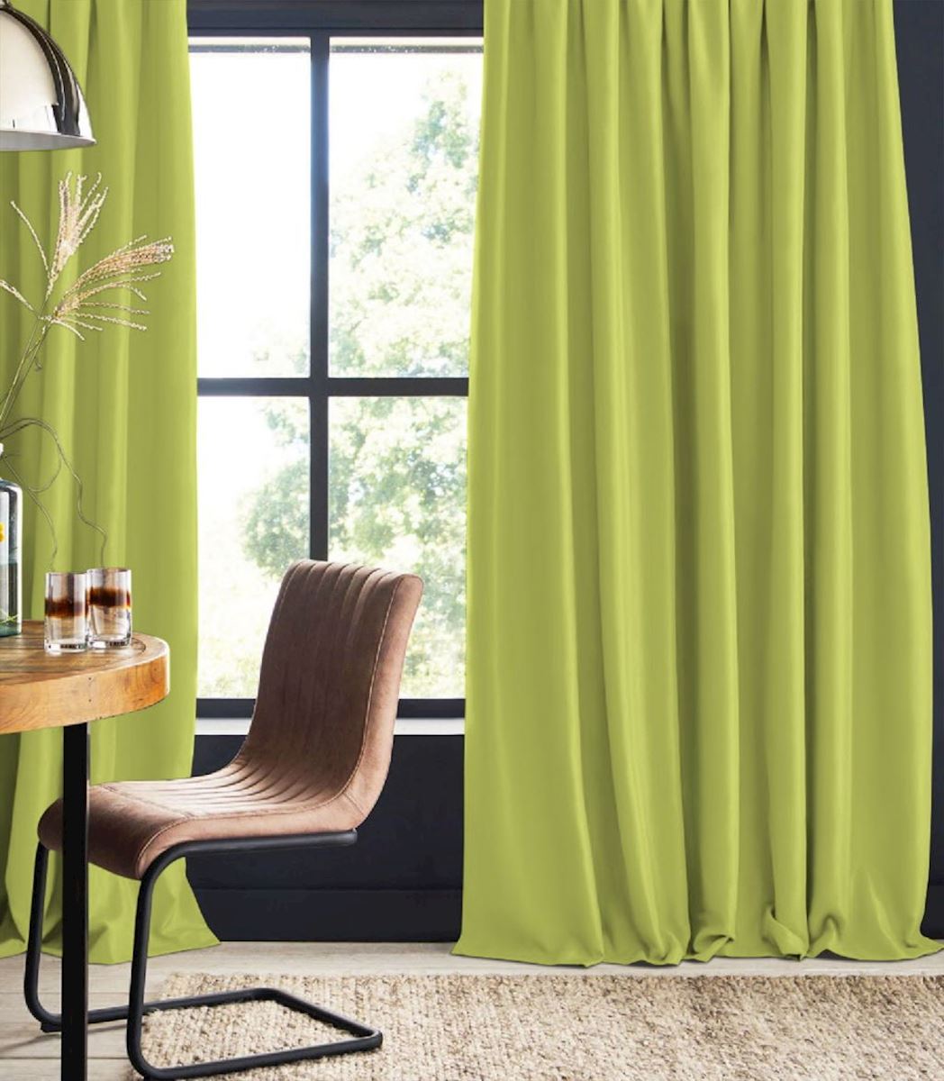 Green Dewi cotton curtain