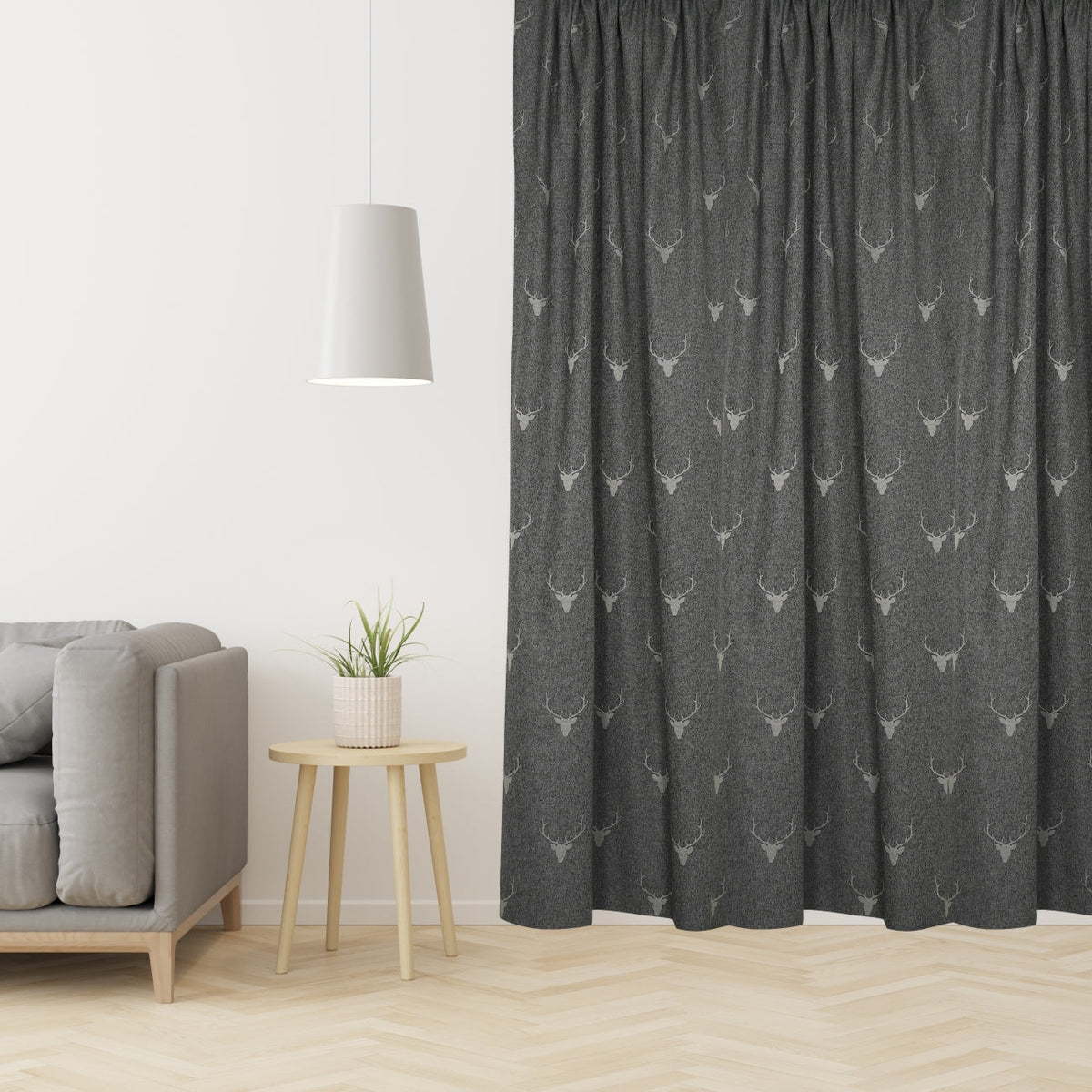 Night curtain Anthracite Hirschsprung - [mass preparation]