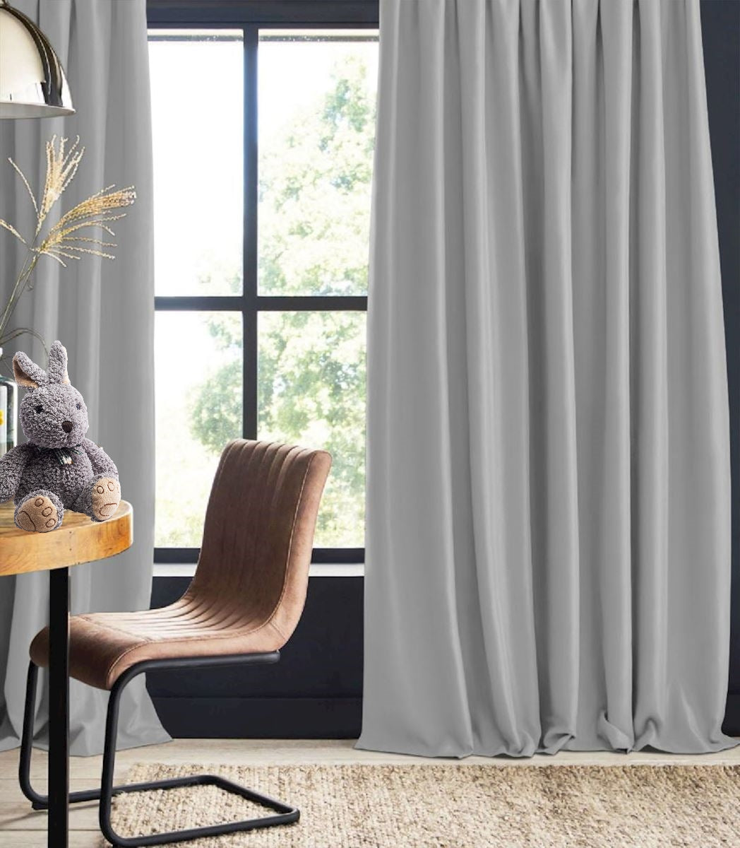 Blackout curtain light gray Cyrill