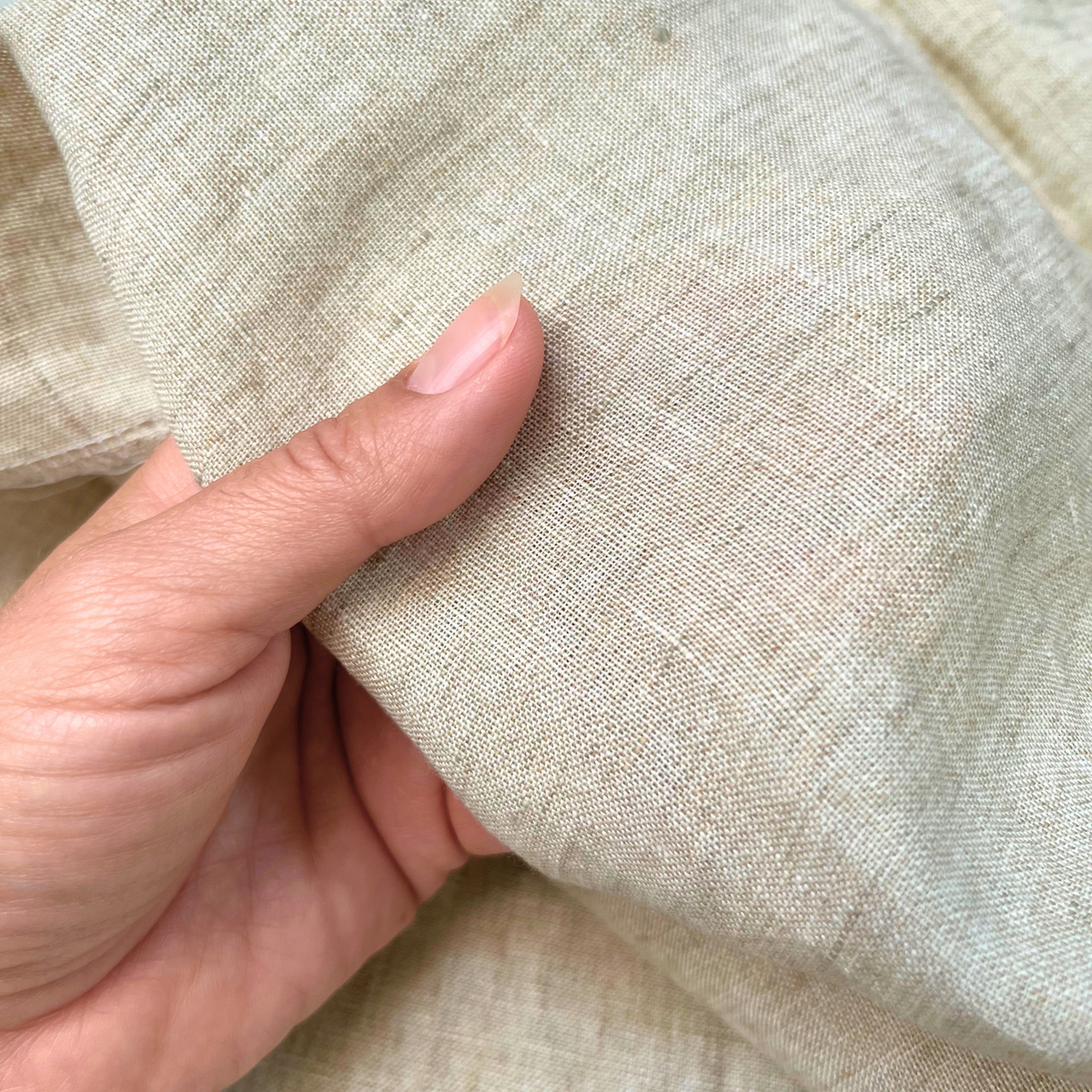 Leinenvorhang DREW - beige - Kostenloses Stoffmuster