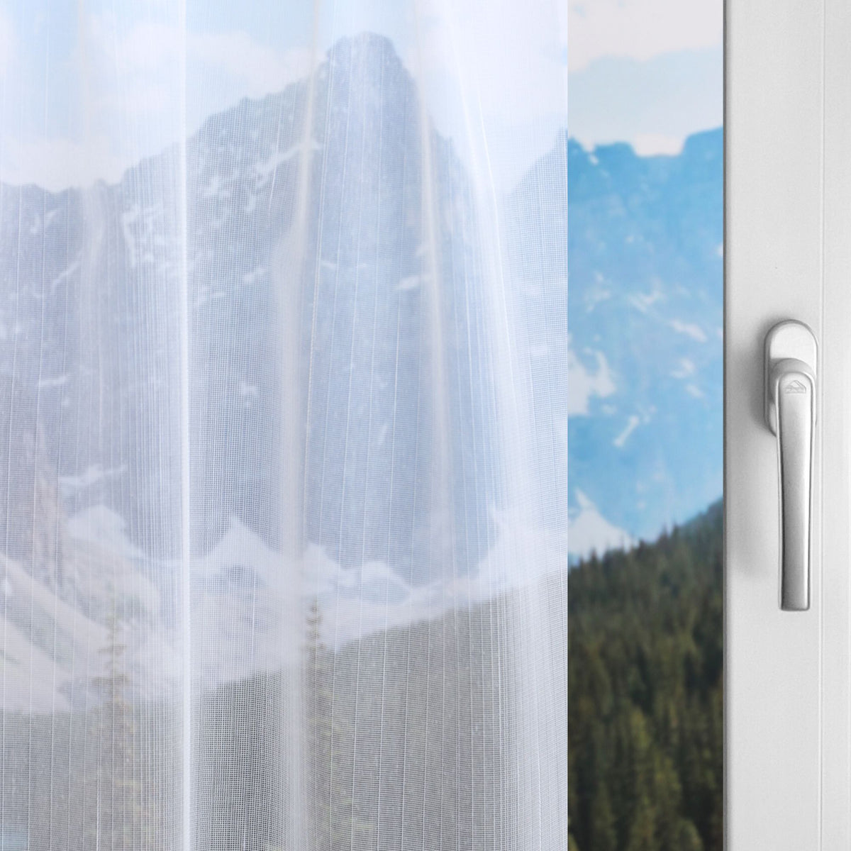 Rideau de jour blanc Freddie