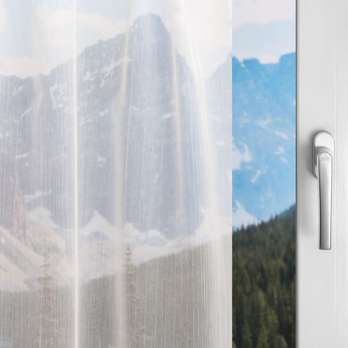 Rideau de jour blanc cassé Freddie