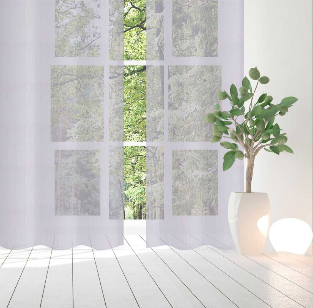 Day curtain white Cathy