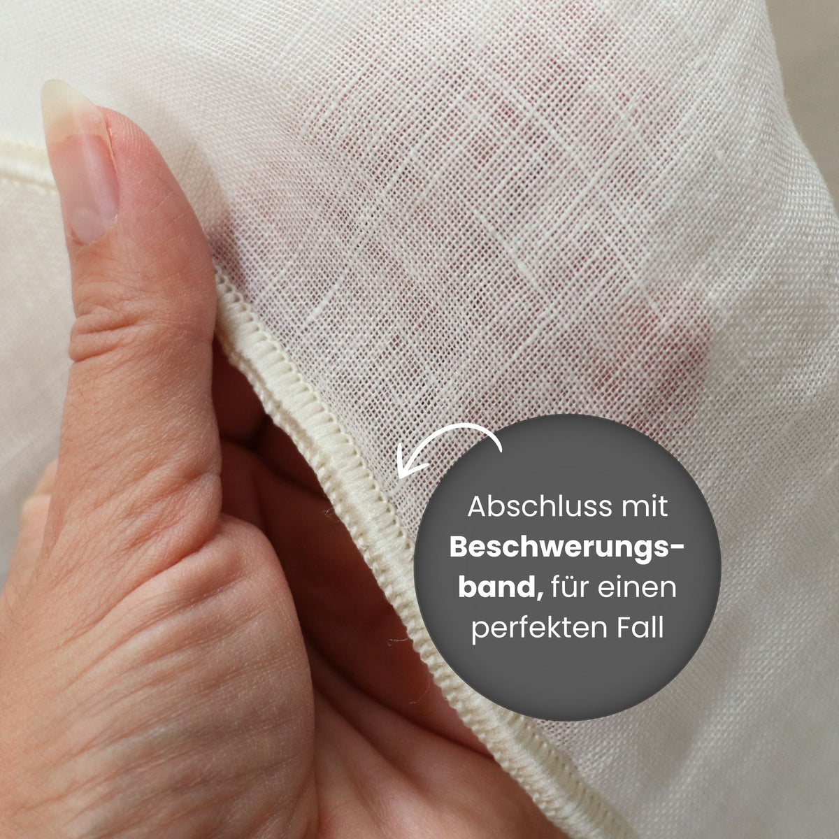 "Linen curtain" day curtain ecru Erin