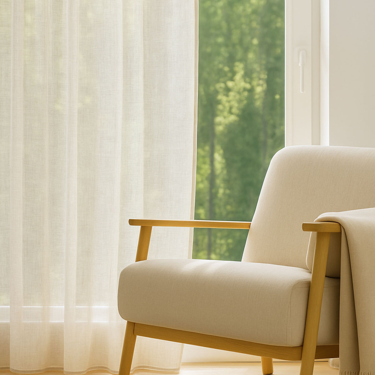 "Rideau de lin" "rideau quotidien Beige Erin