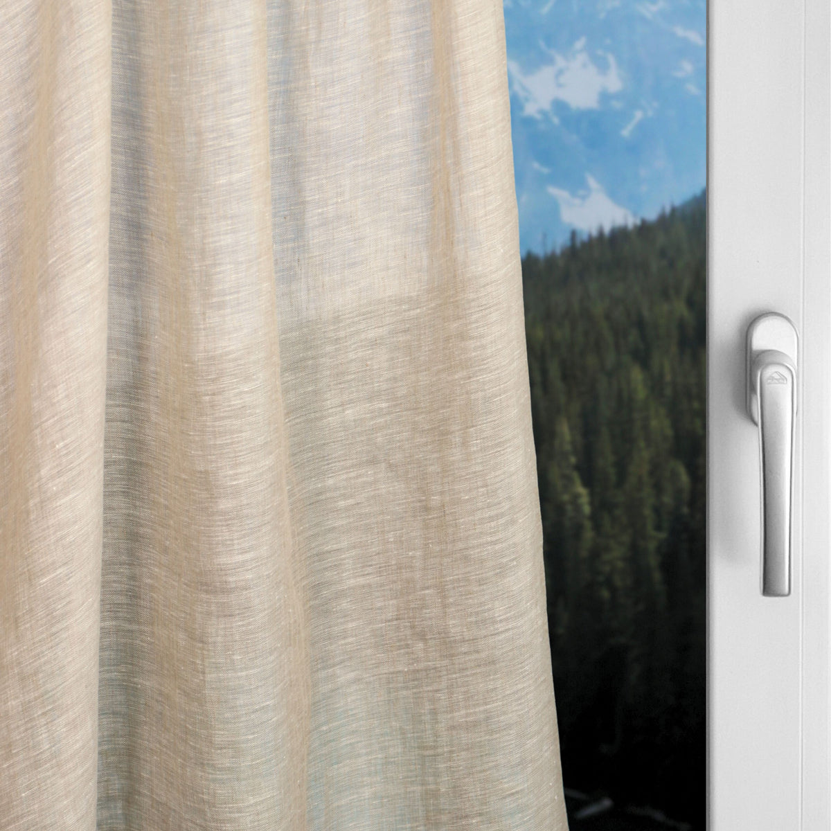 "Rideau de lin" "rideau quotidien Taupe Erin