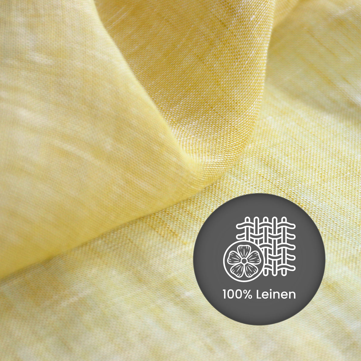 "Leinenvorhang" Tagesvorhang gelb Erin