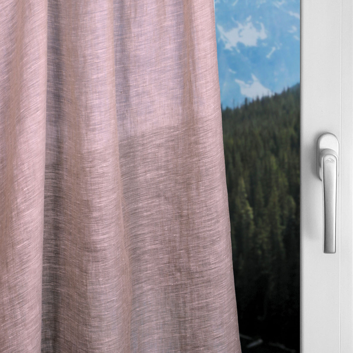 "Linen curtain" day curtain violet Erin