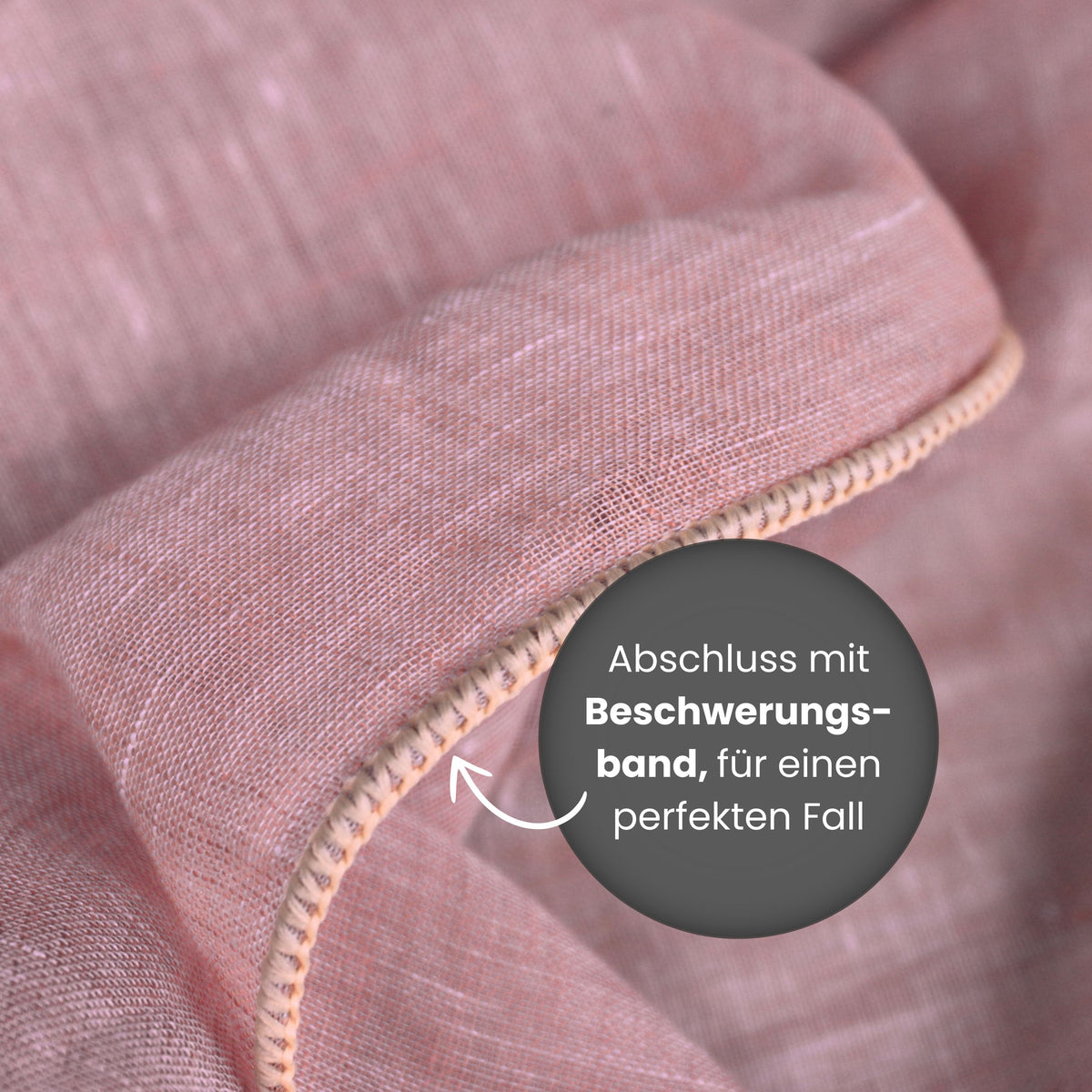 "Linen curtain" day curtain violet Erin