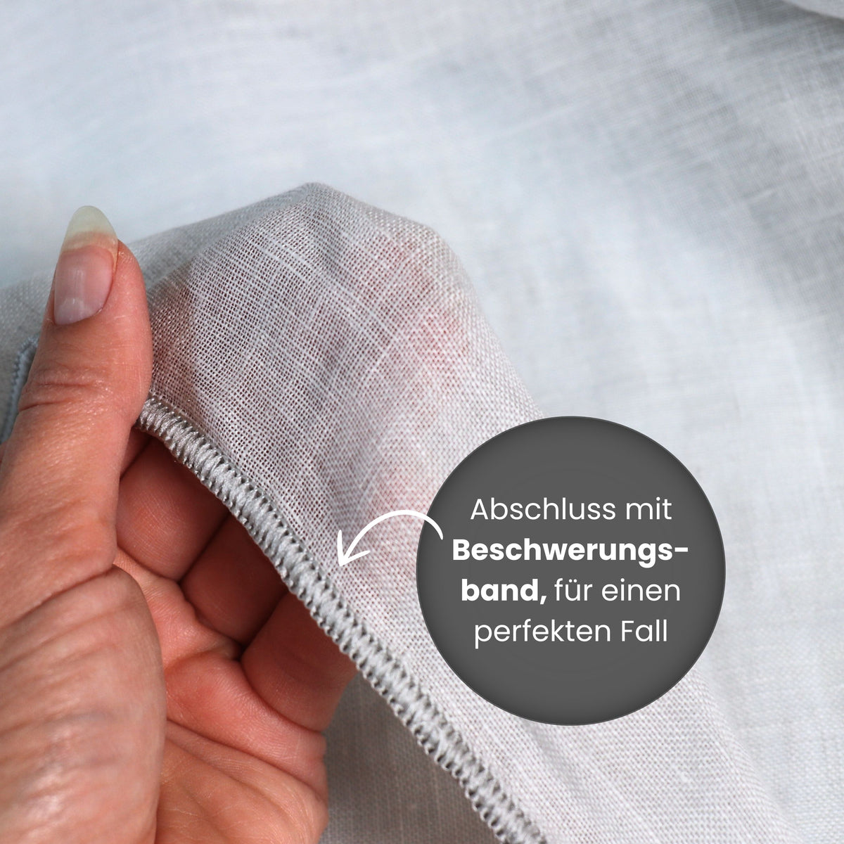 "Rideau en lin" Curtain quotidien Gray Erin