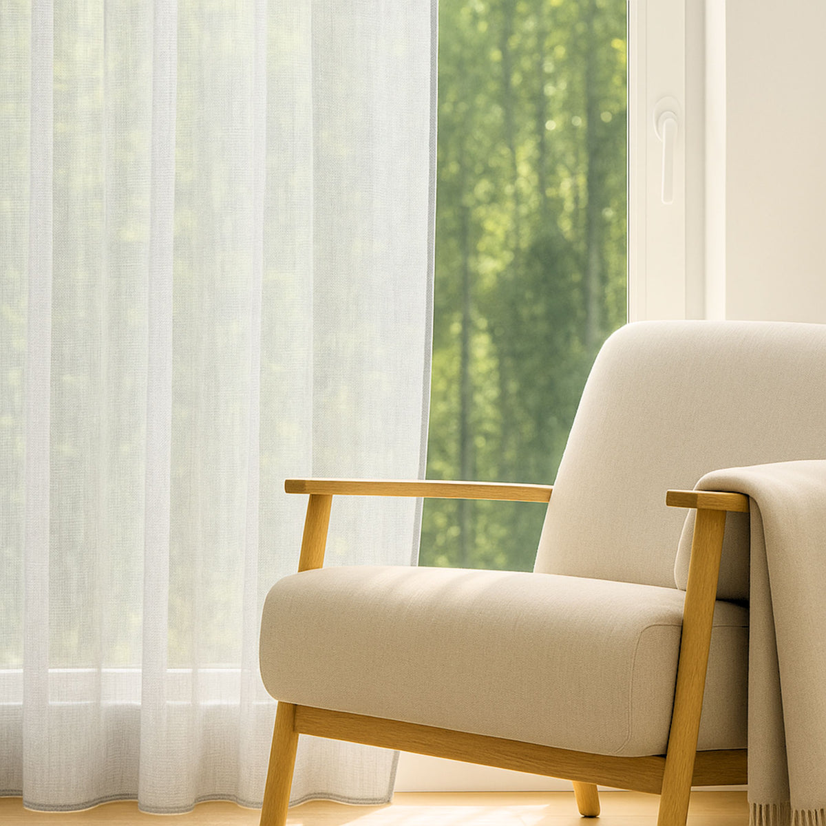 "Rideau en lin" Curtain quotidien Gray Erin