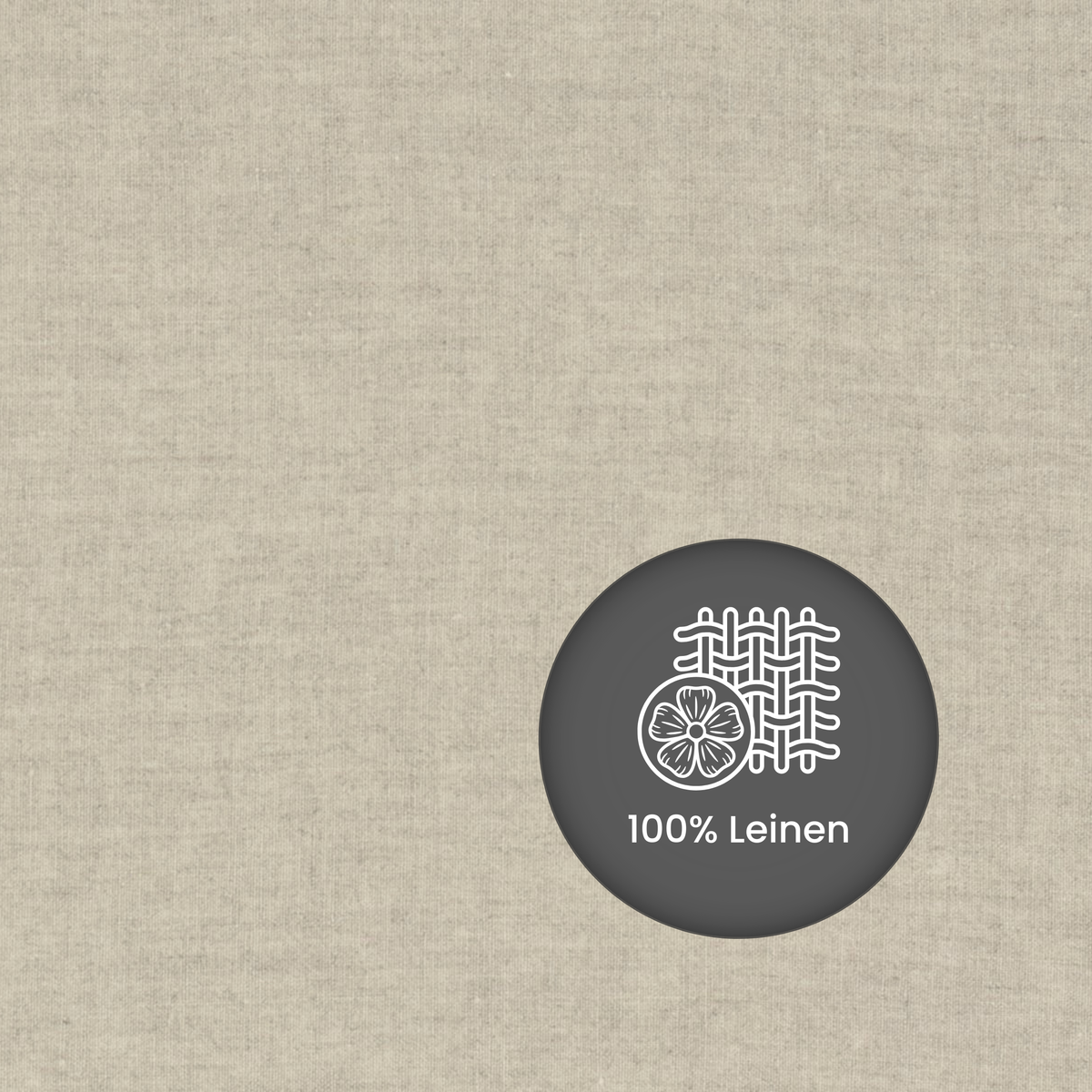Leinenvorhang SARAH - taupe - Kostenloses Stoffmuster