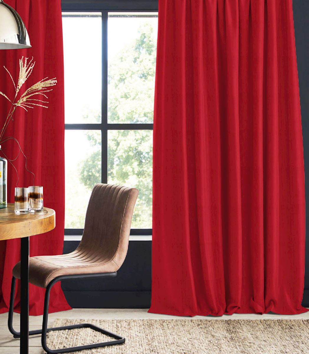 Night curtain red slides