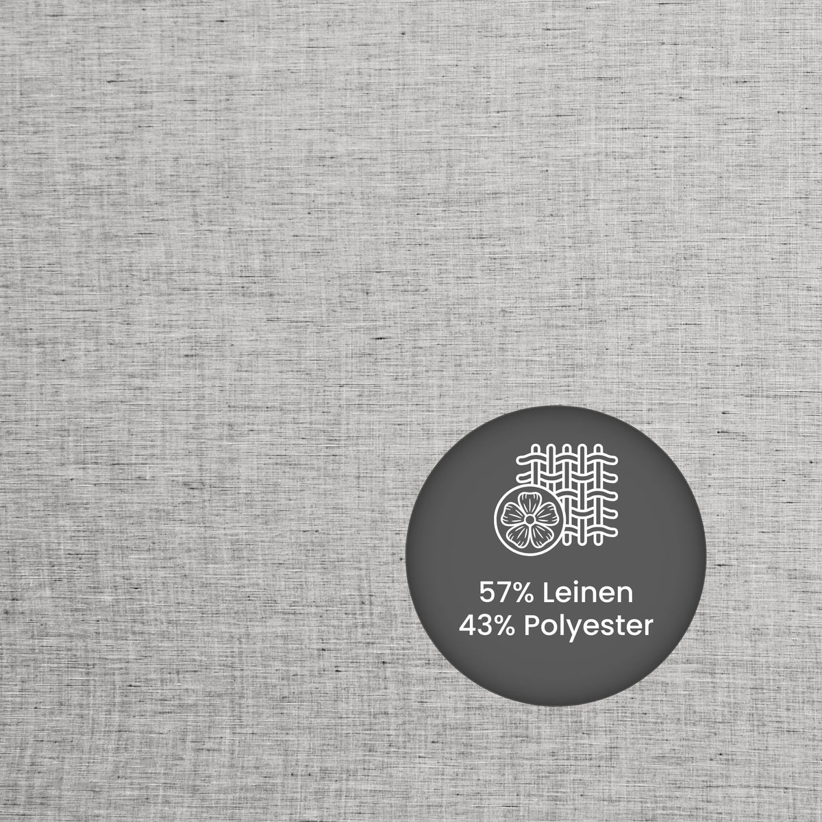 In-Between Vorhang grau Emma - Kostenloses Stoffmuster