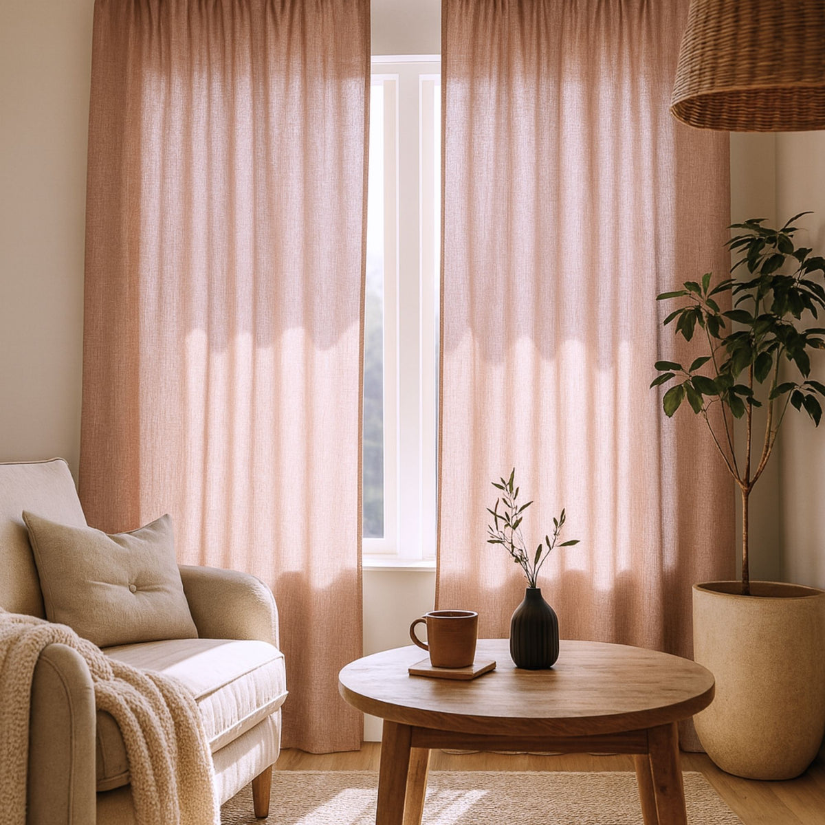 In-Between Curtain Pink Emma