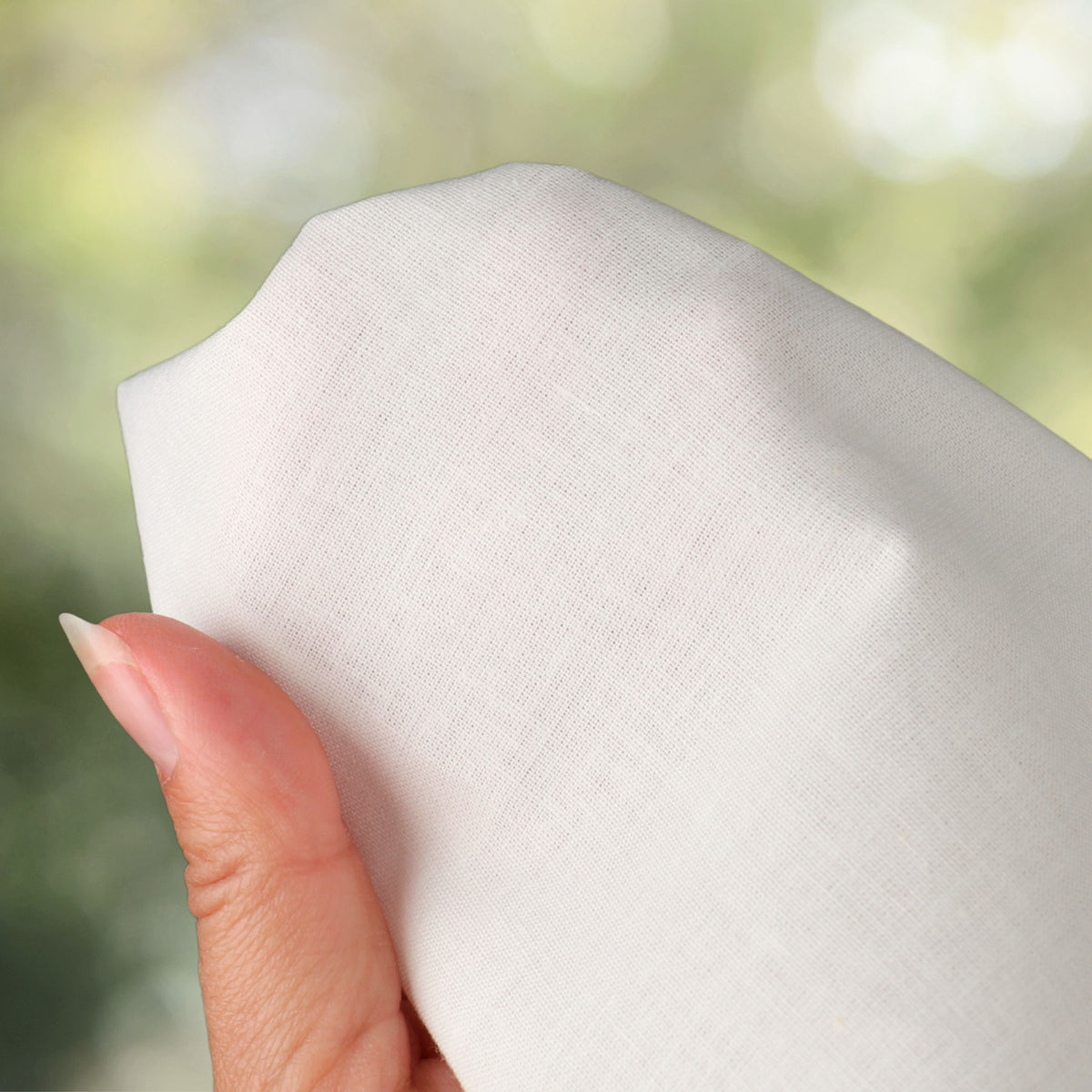 Rideau en coton off-blanc dewi