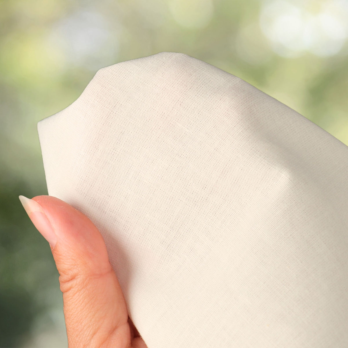 Rideau en coton Écru Dewi