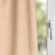 Rideau en coton beige brun dewi