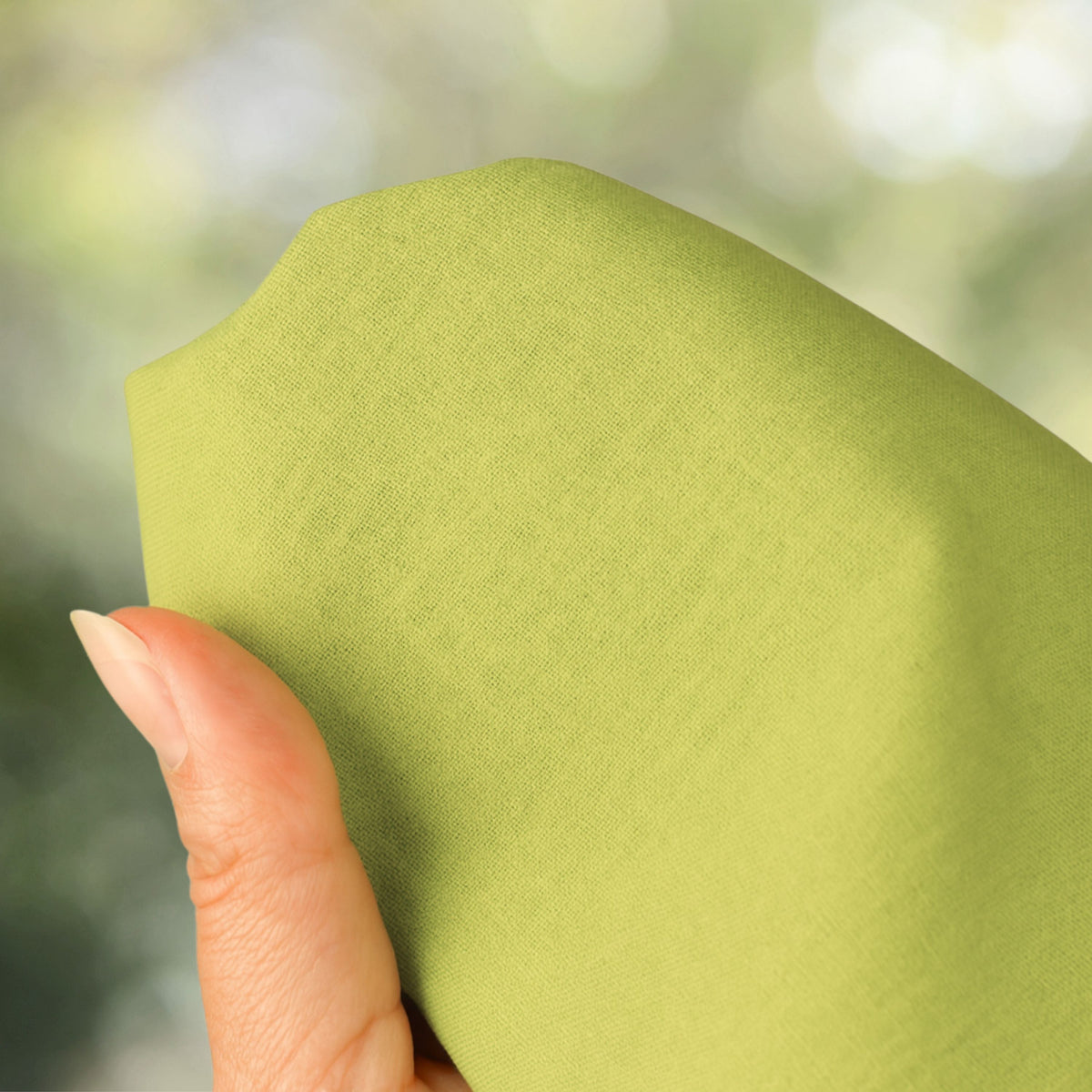 Rideau de coton de dewi vert