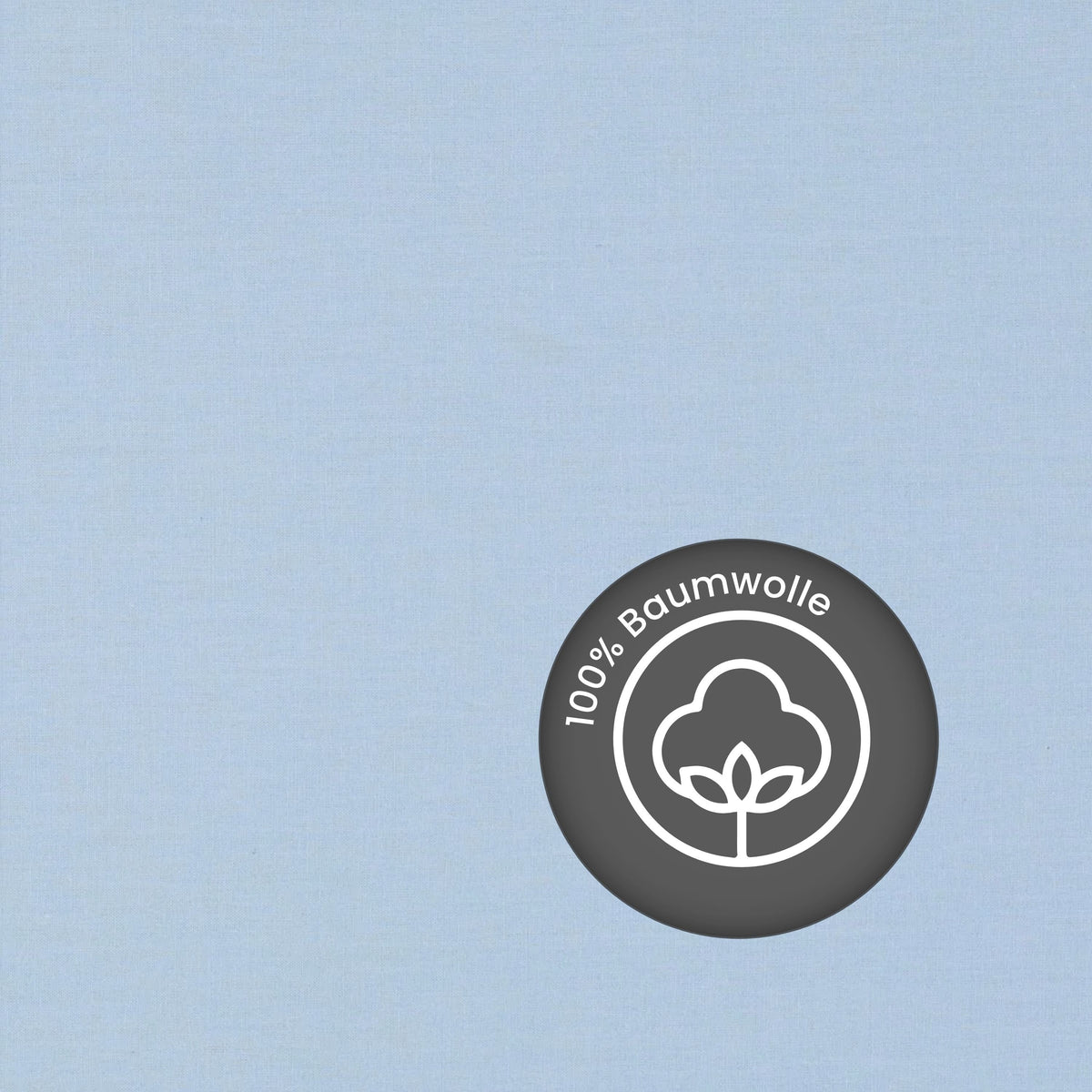 Rideau en coton Hellblau Dewi