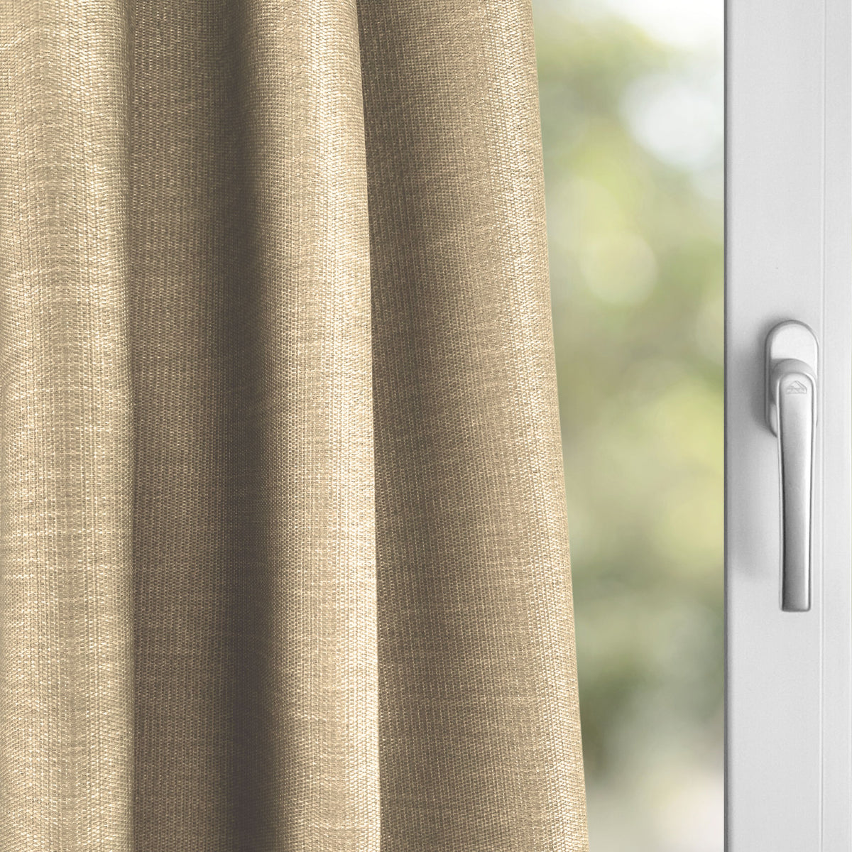 Verdunkelungsvorhang beige braun Corbinian