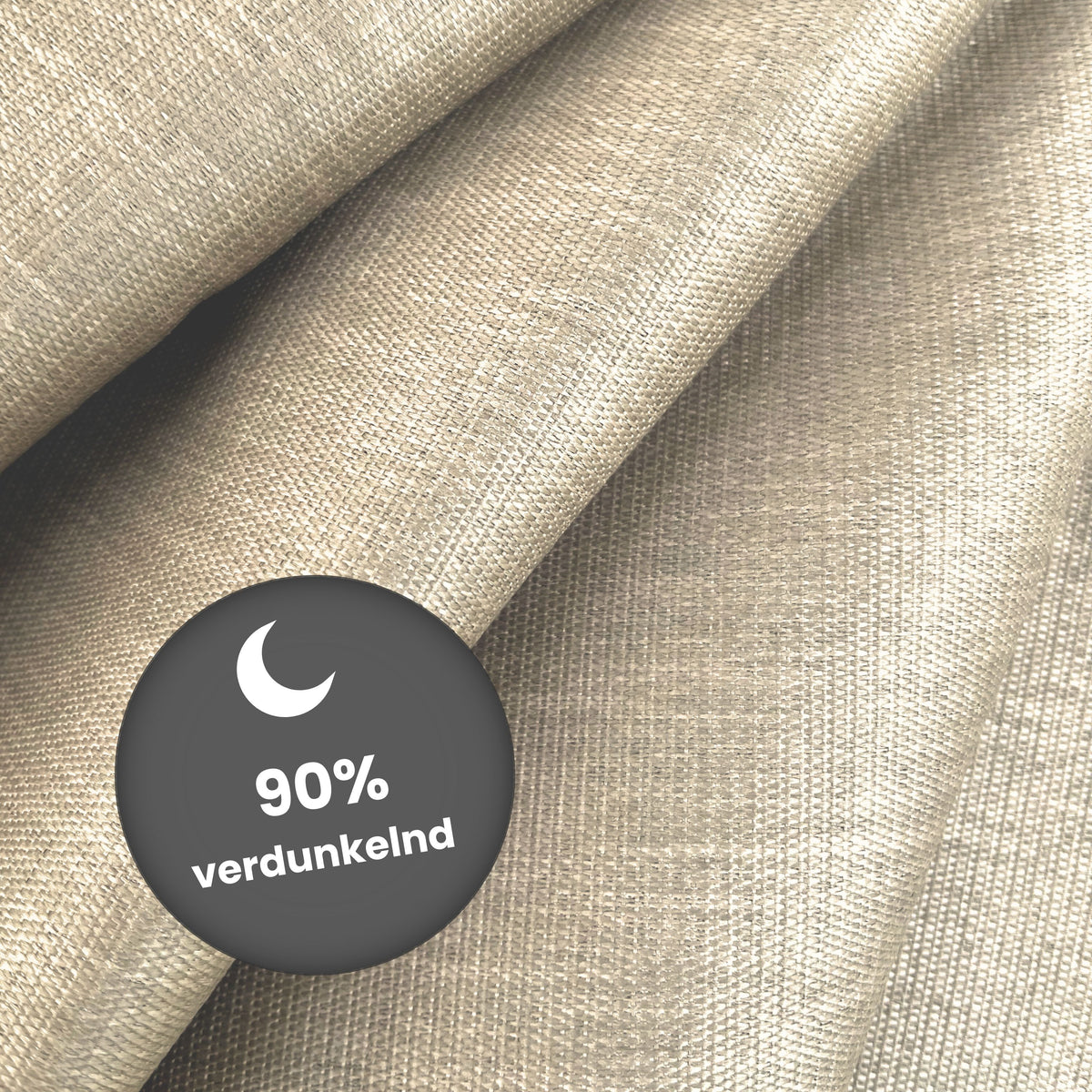 Verdunkelungsvorhang beige braun Corbinian