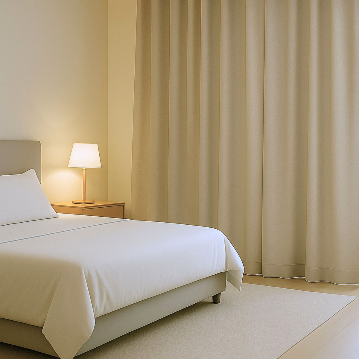 Verdunkelungsvorhang beige braun Corbinian