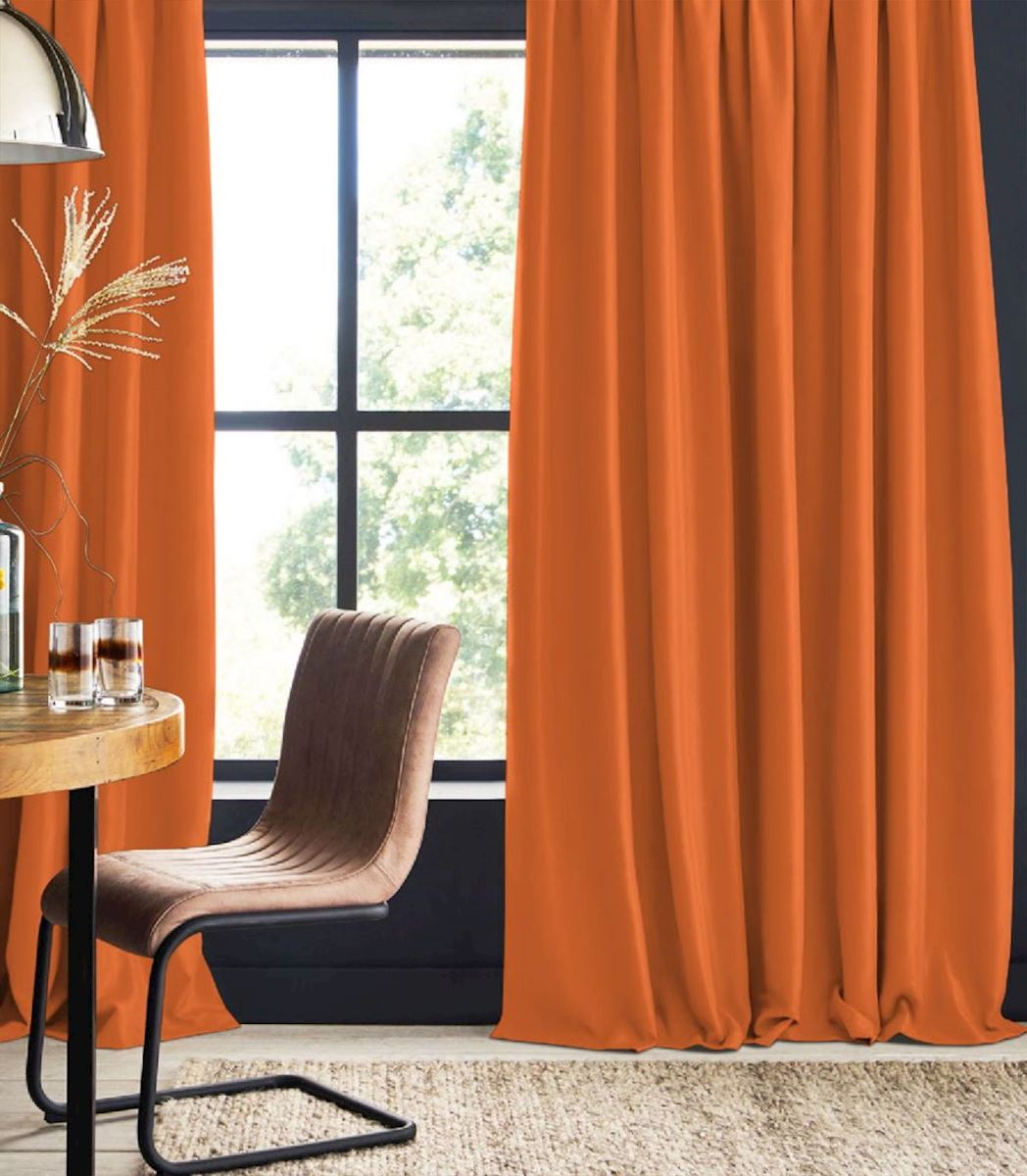 Night curtain orange Edda