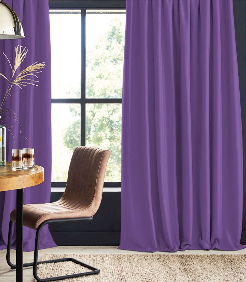 &quot;Linen curtain&quot; night curtain Violett Edda