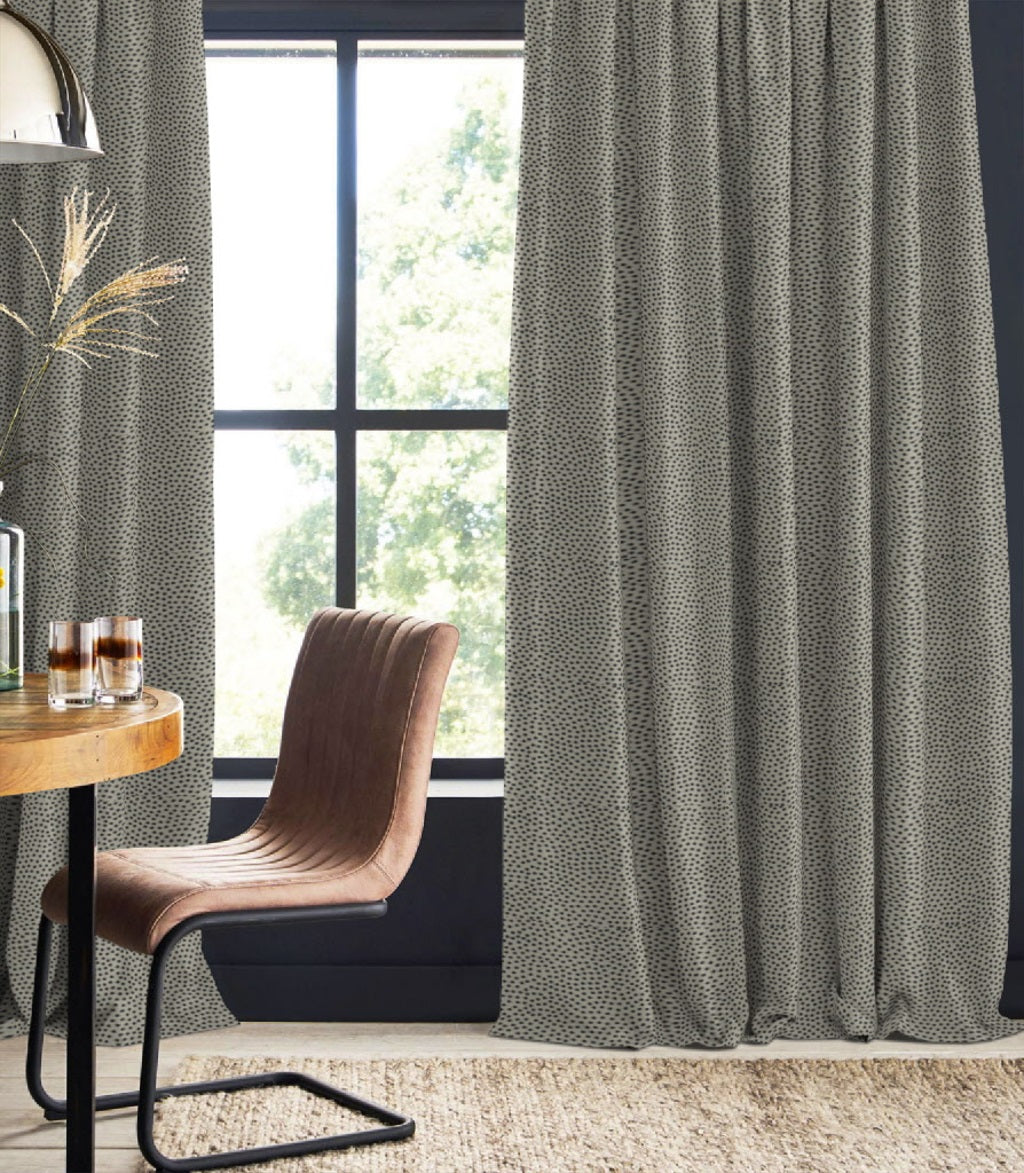 Night curtain dark gray Pia