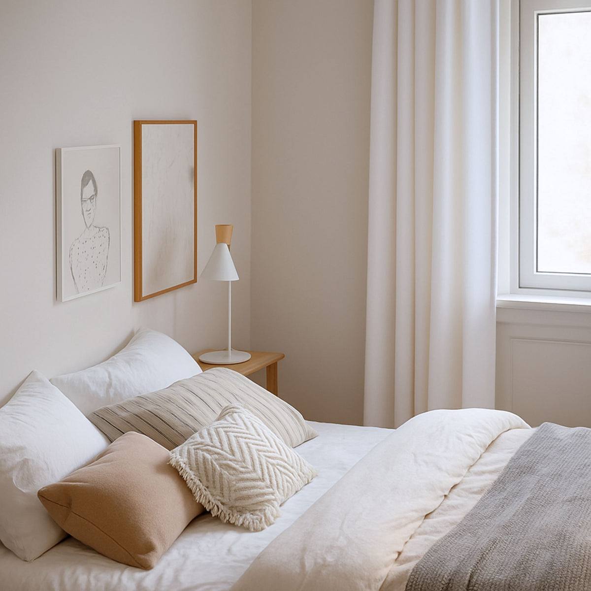 Nachtvorhang "Samtvorhang" weiss Velvet