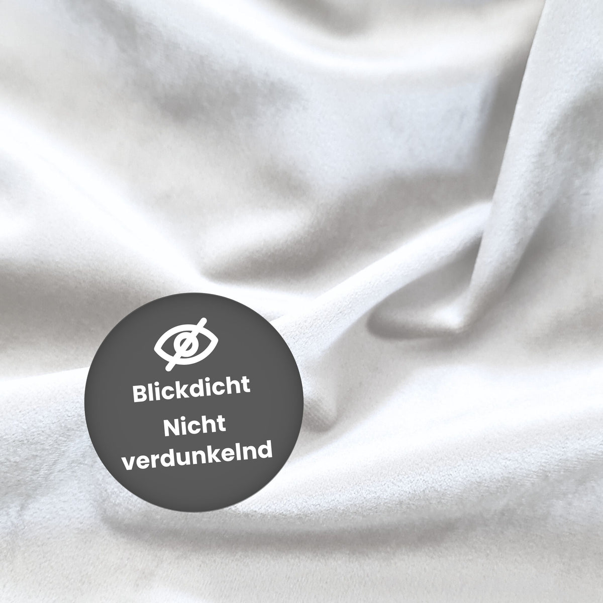 Nachtvorhang "Samtvorhang" weiss Velvet