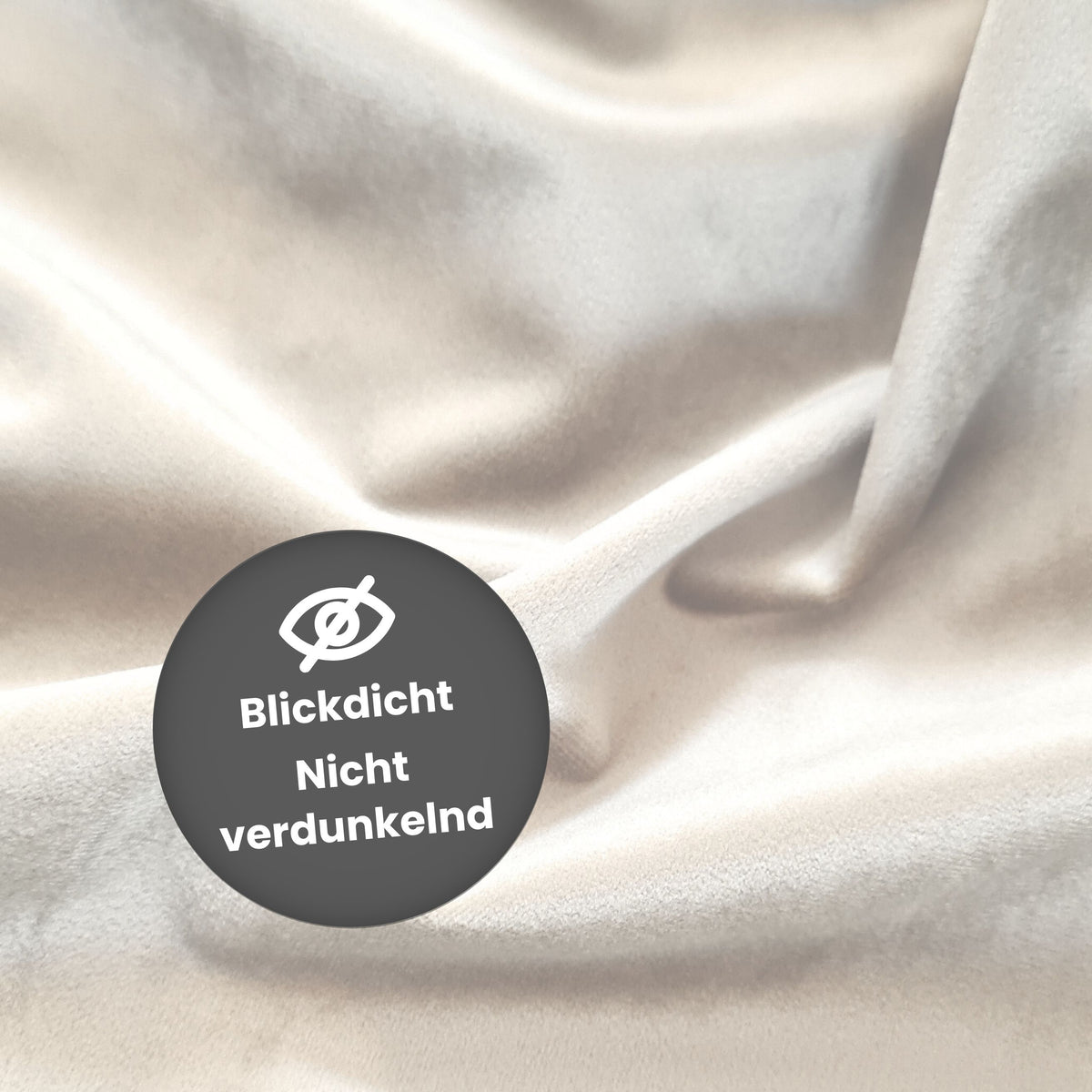 Nachtvorhang "Samtvorhang" offwhite Velvet