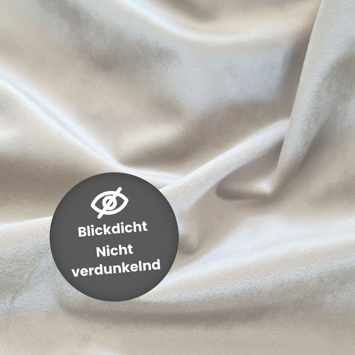 Nachtvorhang "Samtvorhang" beige grau Velvet