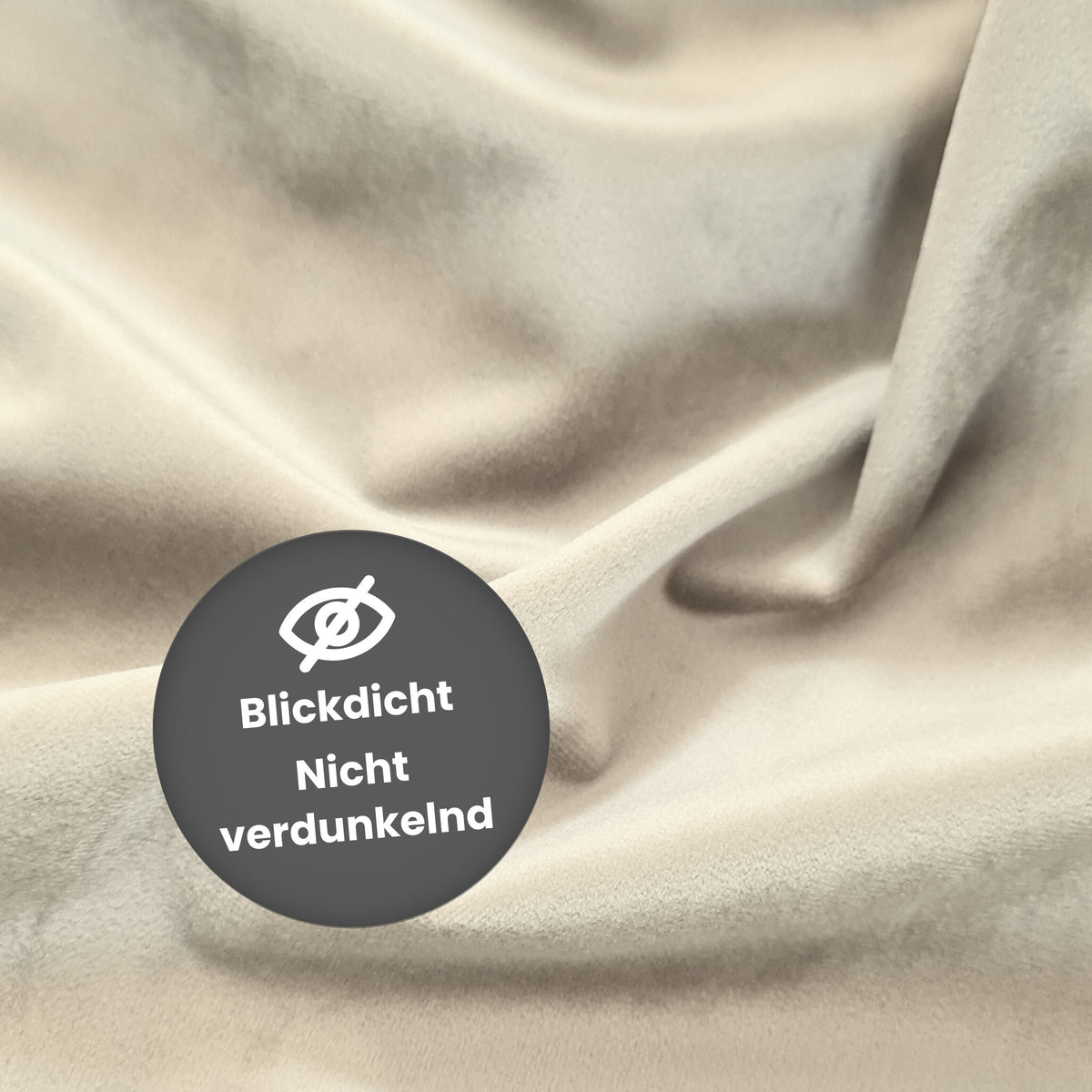 Nachtvorhang "Samtvorhang" elfenbein Velvet