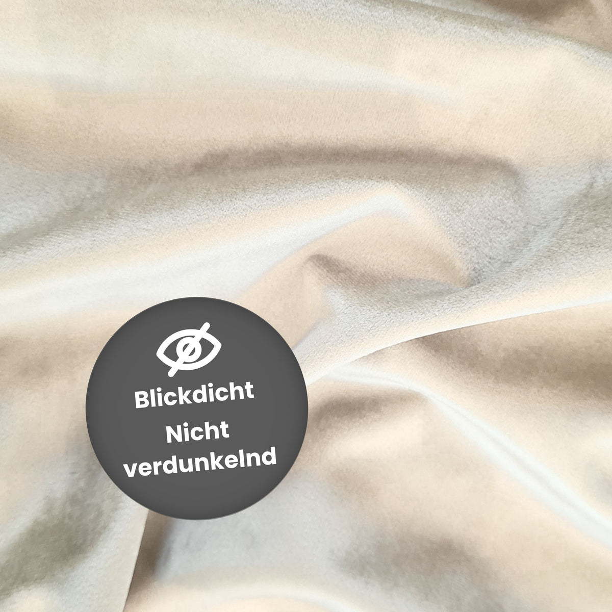 Nachtvorhang "Samtvorhang" hellbeige Velvet