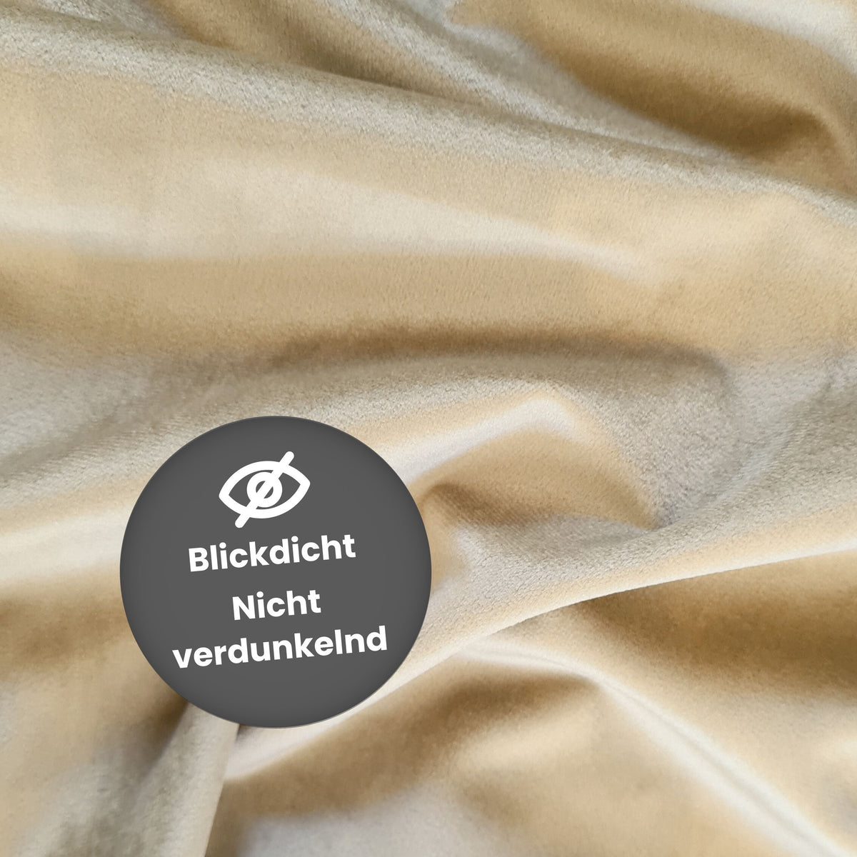 Nachtvorhang "Samtvorhang" beige Velvet