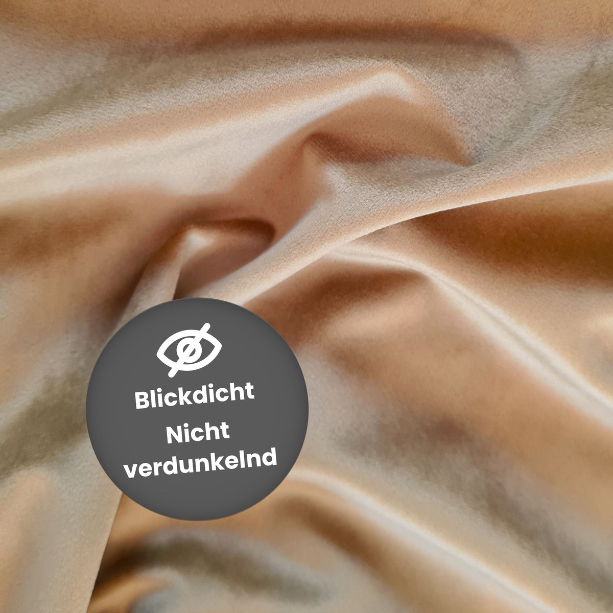 Nachtvorhang "Samtvorhang" camel Velvet