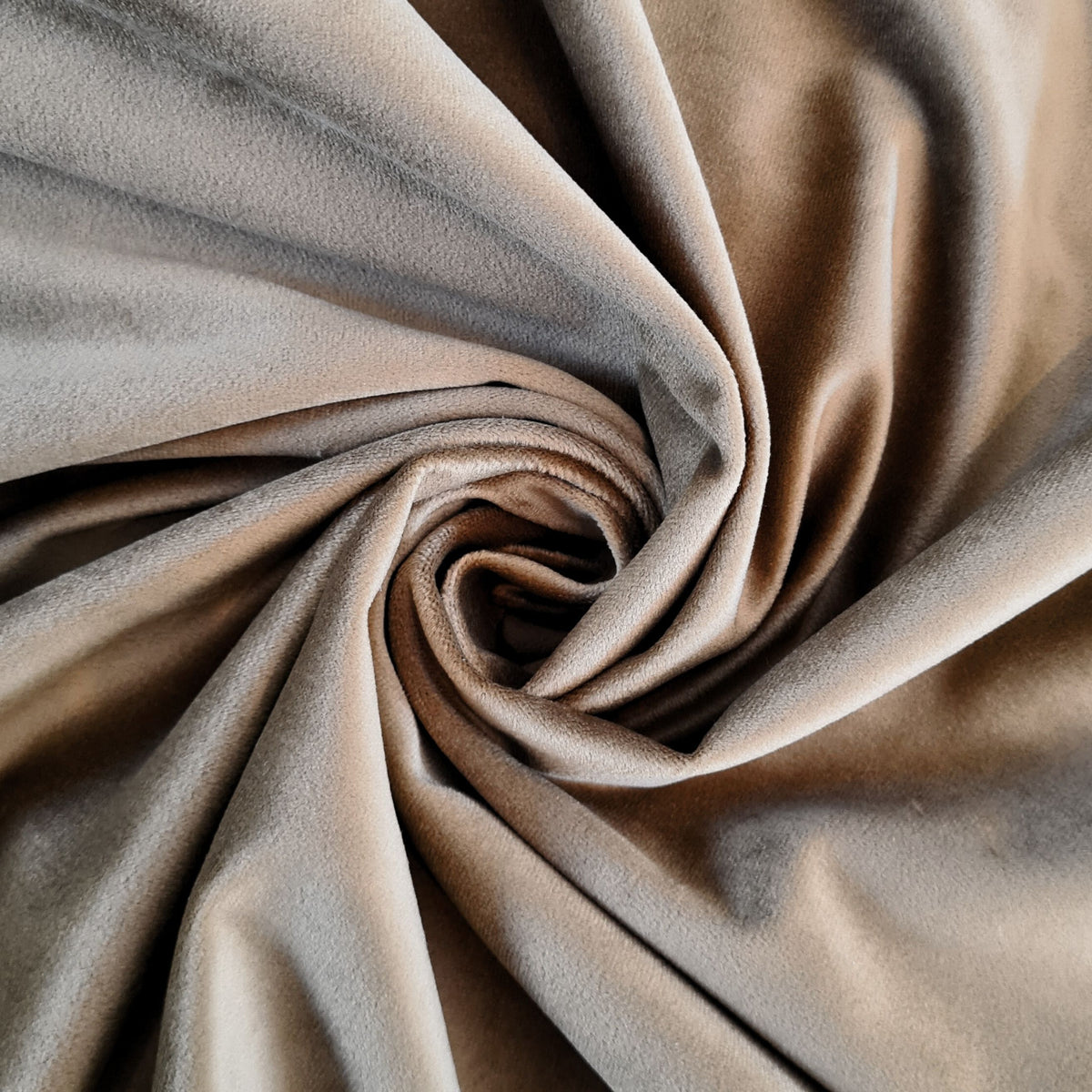 Nachtvorhang "Samtvorhang" dunkelbeige Velvet