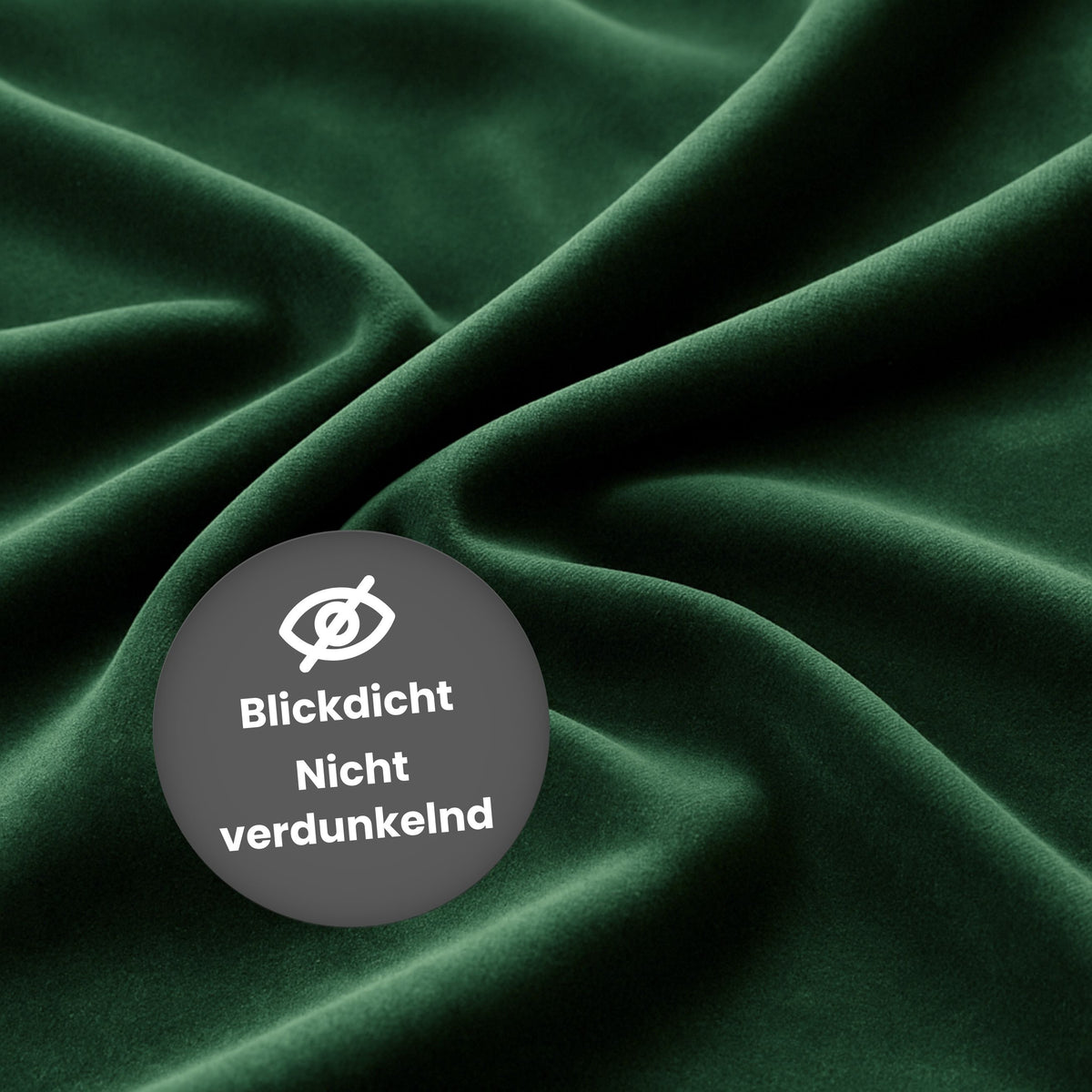 Nachtvorhang "Samtvorhang" flaschengrün Velvet