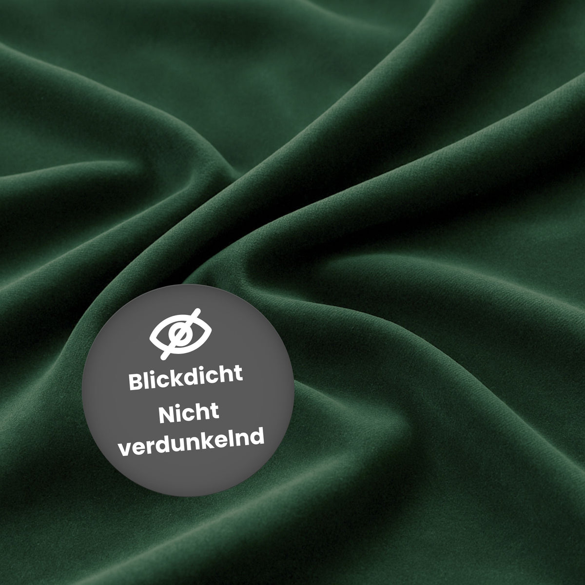 Nachtvorhang "Samtvorhang" dunkelgrün Velvet