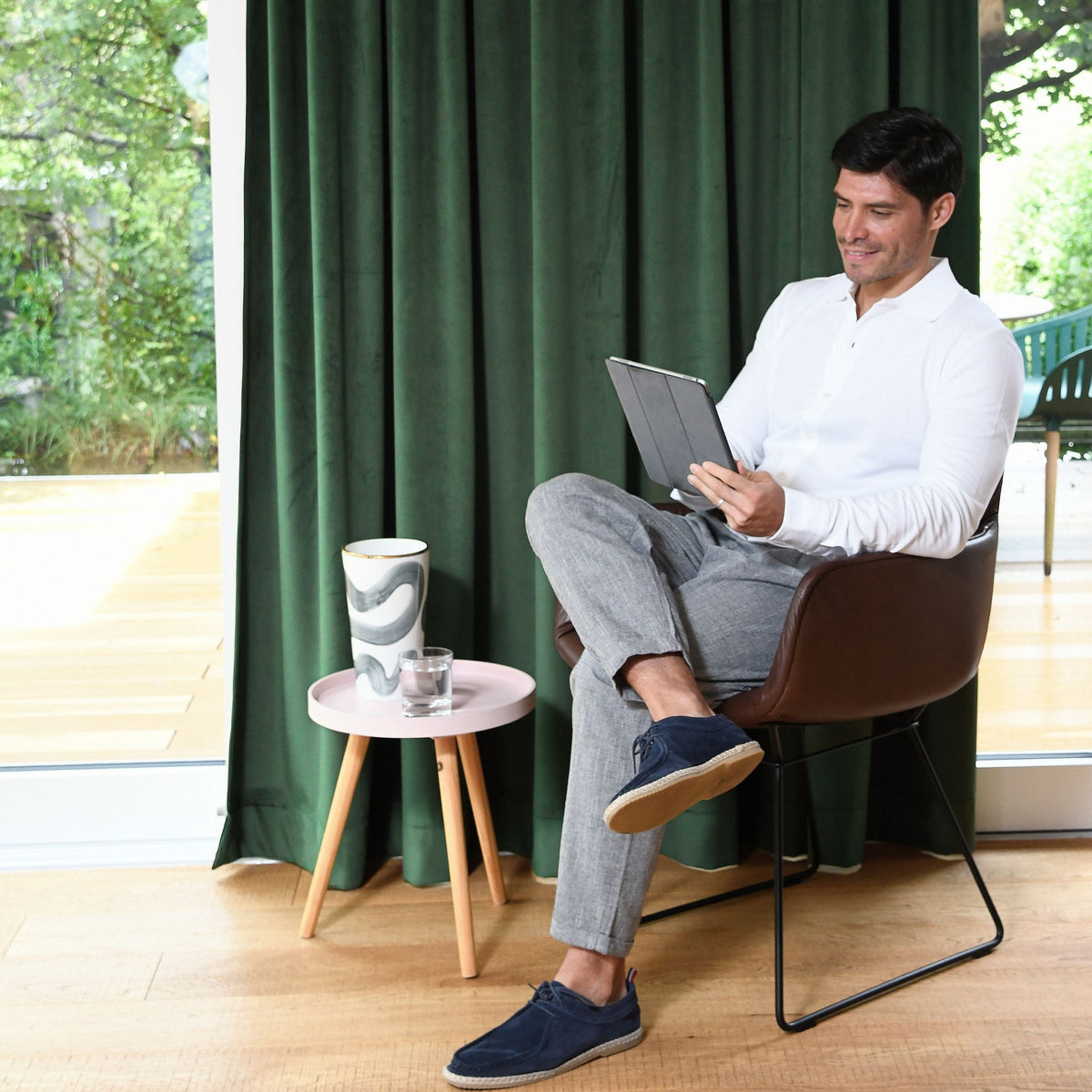 Nachtvorhang "Samtvorhang" moosgrün Velvet