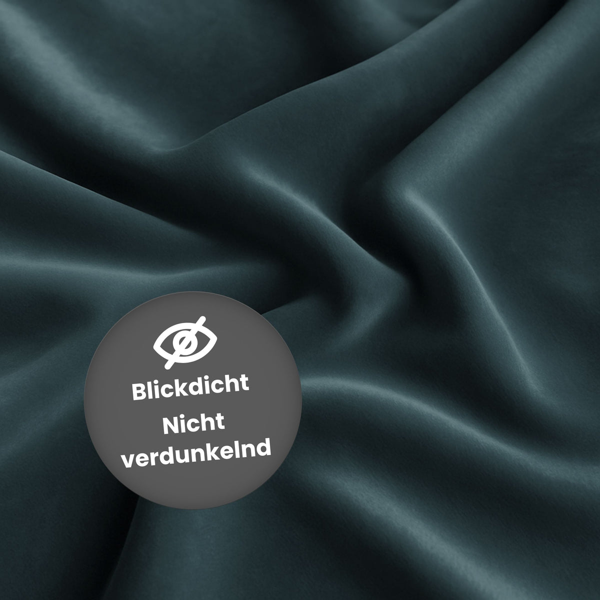 Nachtvorhang "Samtvorhang" petrol Velvet