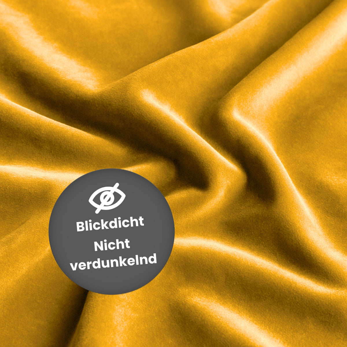Nachtvorhang "Samtvorhang" gelb Velvet